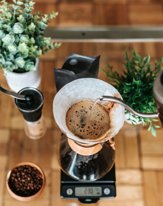 black coffee brewer